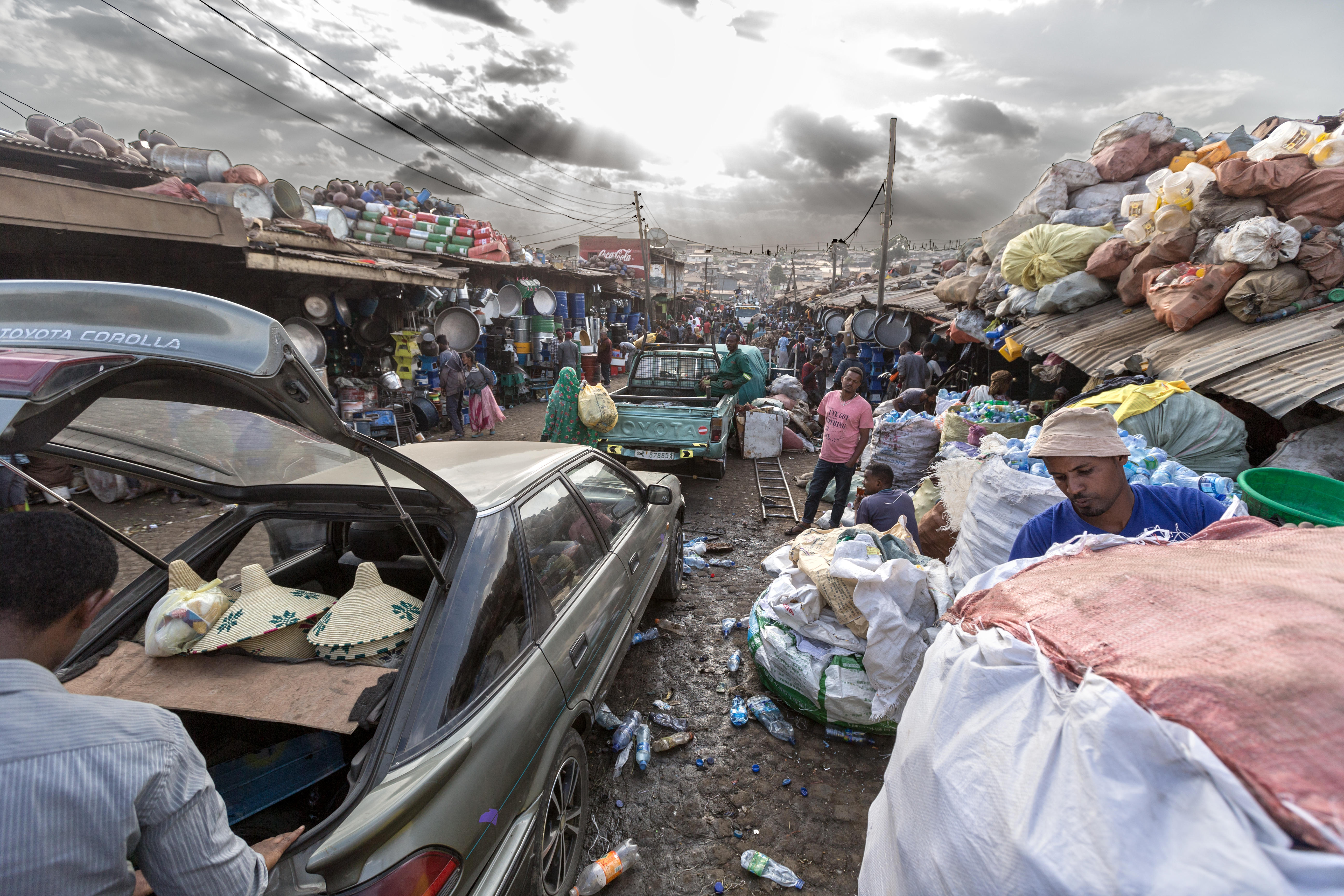 Addis Ketema aka Merkato, the largest African open air market.