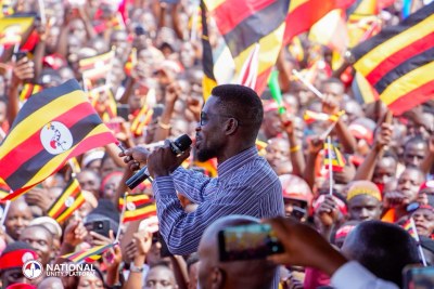 Opposition politician Bobi Wine.