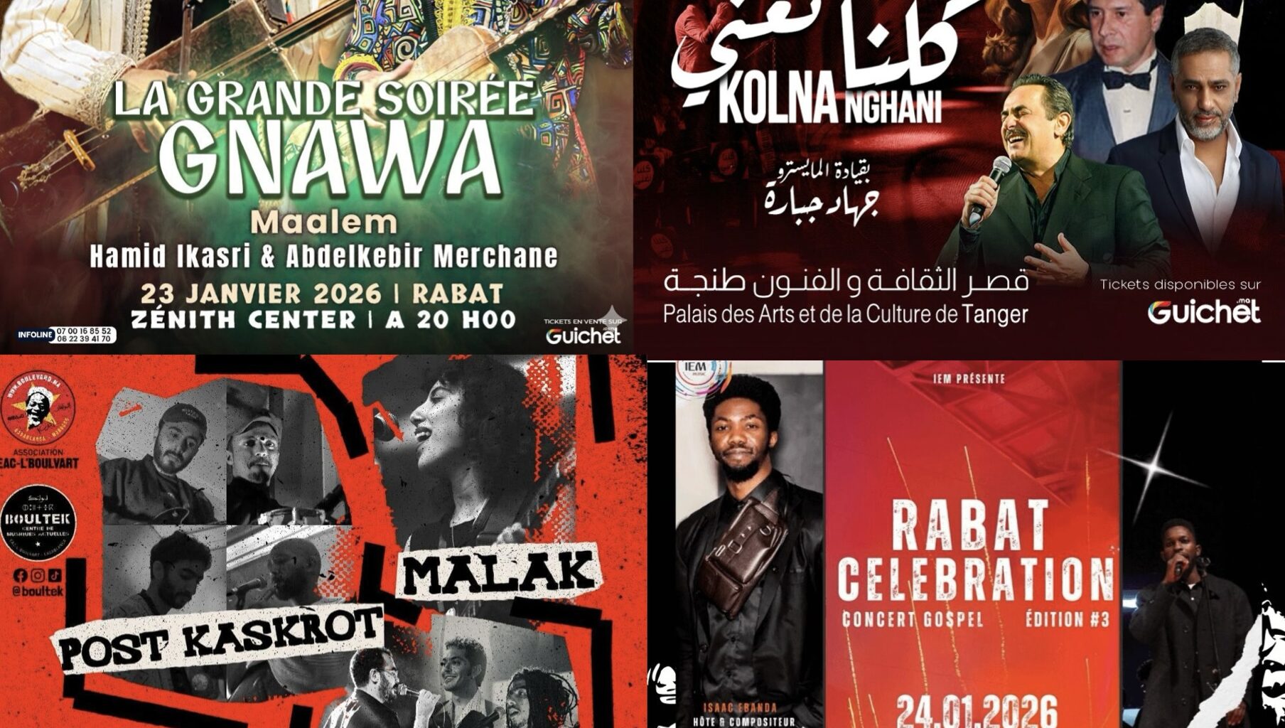 Notre semaine culturelle débute avec les musiques africaines au Maroc