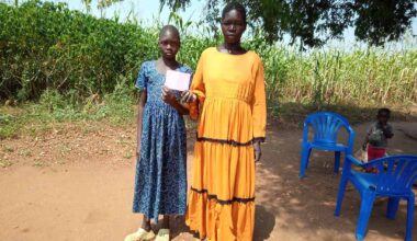 10-year-old Swail Fidaya with her mother. Credit: John Musenze