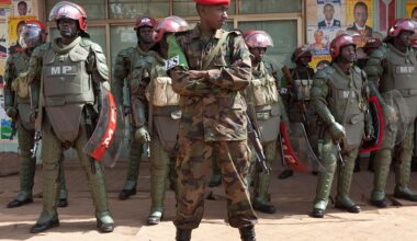 Uganda's military deployed in national capital before presidential election
