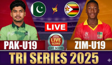 PAK-U19 30/1 (6.0) vs ZIM-U19 | Pakistan Vs Zimbabwe U19 Live Score: PAK vs ZIM Scorecard Ball By Ball Commentary