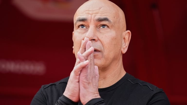 Egypt's head coach Hossam Hassan during the Africa Cup of...