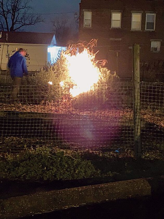 First Lutheran ends Christmas season with burning of the greens | News, Sports, Jobs