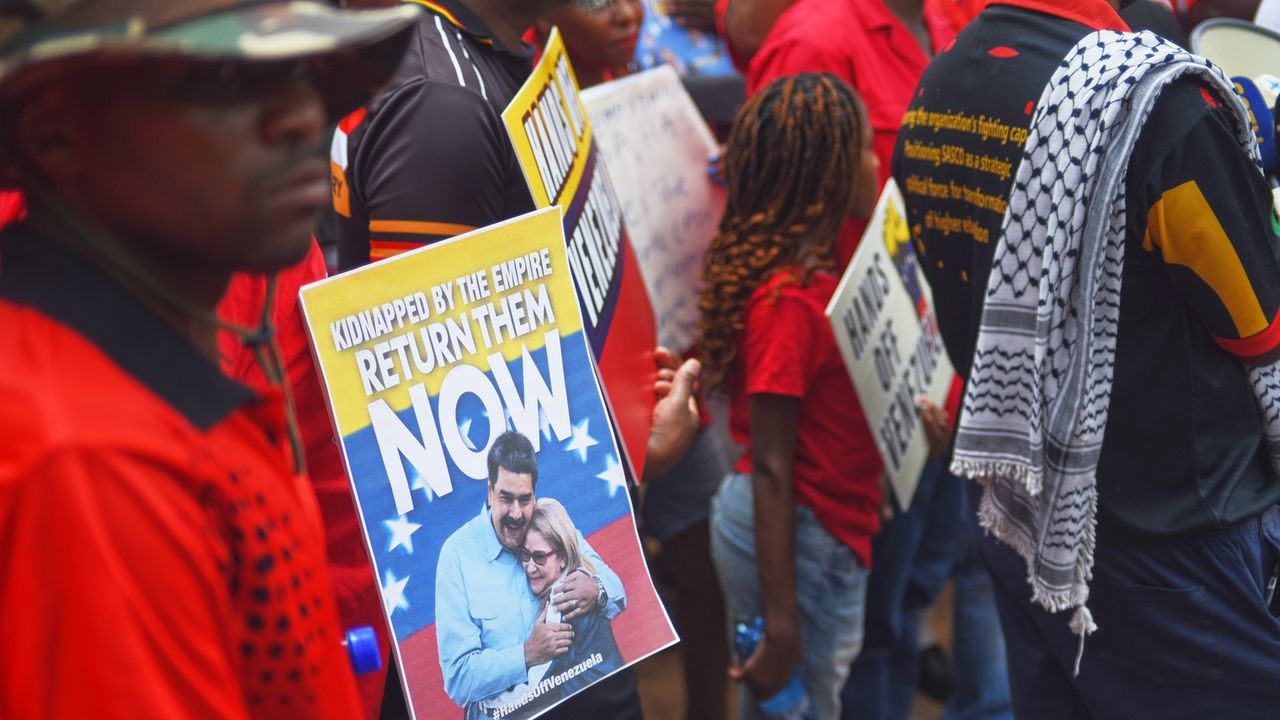 Protesters in South Africa condemn US intervention in Venezuela, call for Maduro's release
