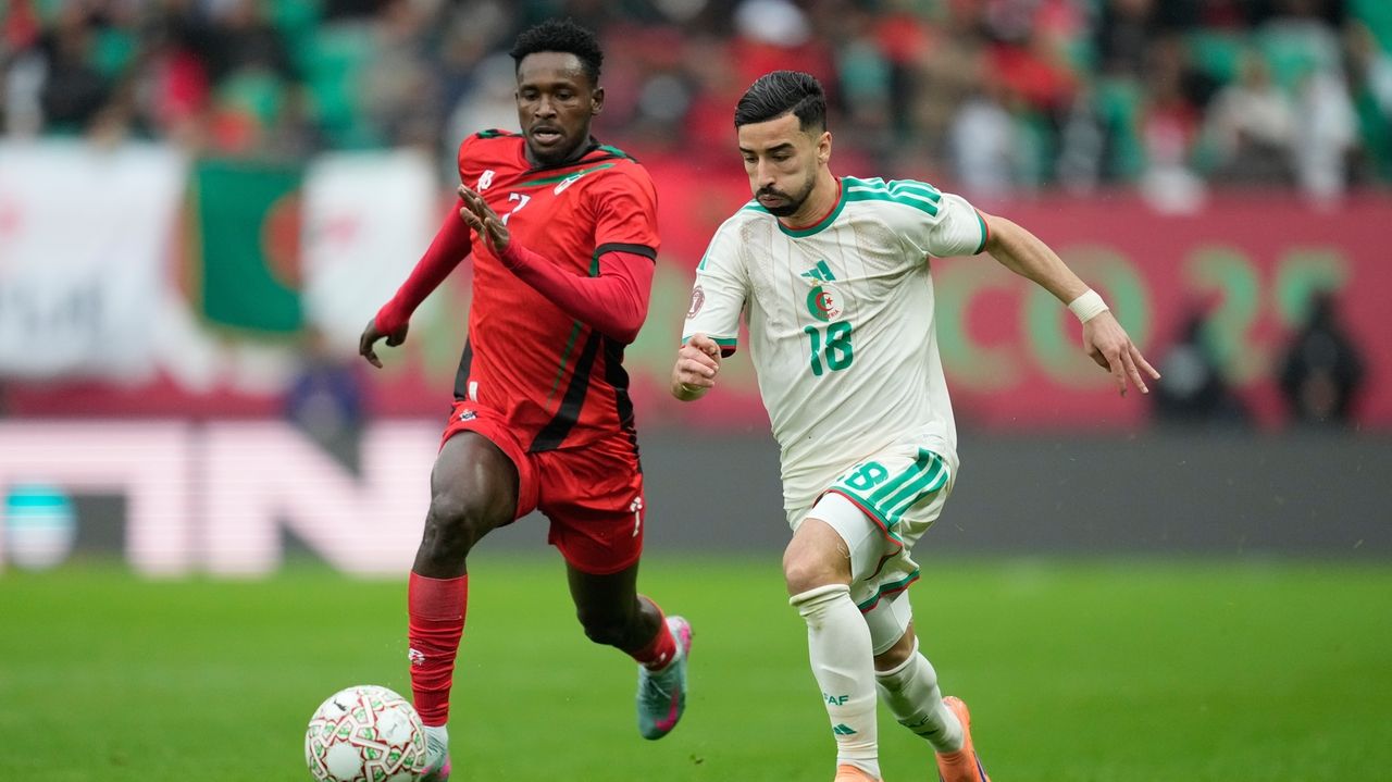 Algeria's Amoura regrets mocking Congo's Lumumba statue fan at Africa Cup