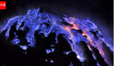 This volcano’s lava isn’t red! It’s electric blue: Here’s the science behind it |