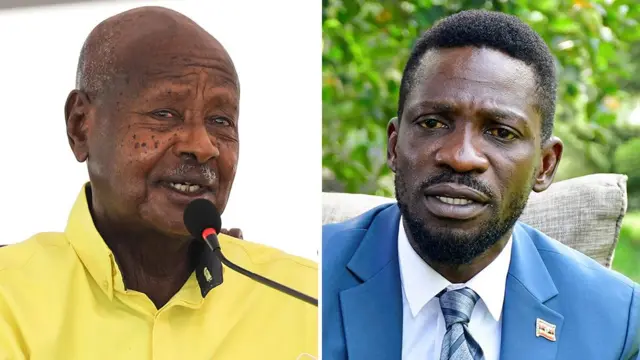 Yoweri Museveni na Bobi Wine