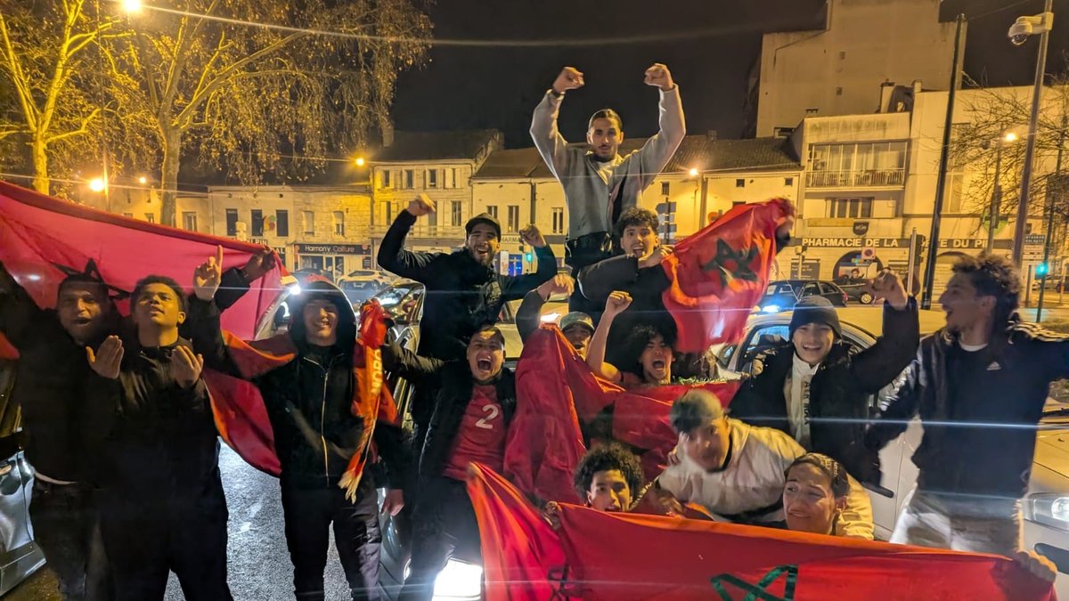 Nuit de folie à Agen après la qualification du Maroc