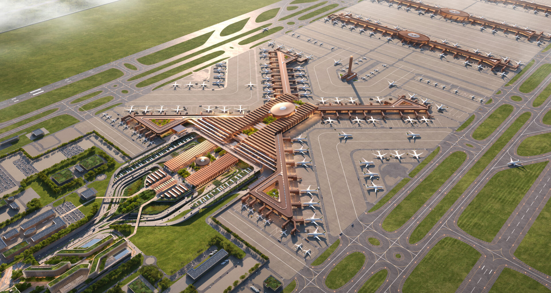 Zaha Hadid Architects Break Ground on Bishoftu International Airport for Ethiopian Airlines in Addis Ababa