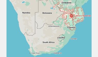 Northeastern South Africa is under water