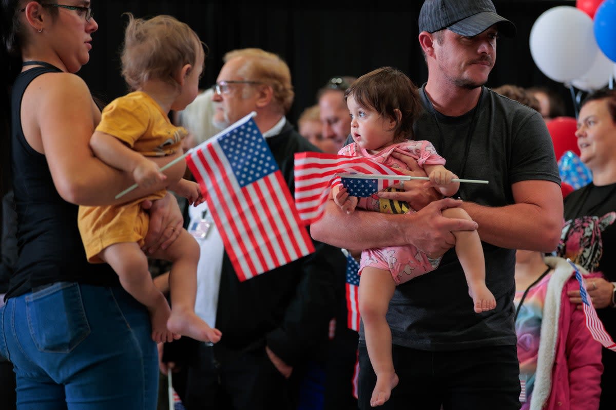 Some 59 South Africans were fast-tracked into the US last year after Donald Trump repeated widely debunked claims that white farmers were being targeted in the country (Getty)