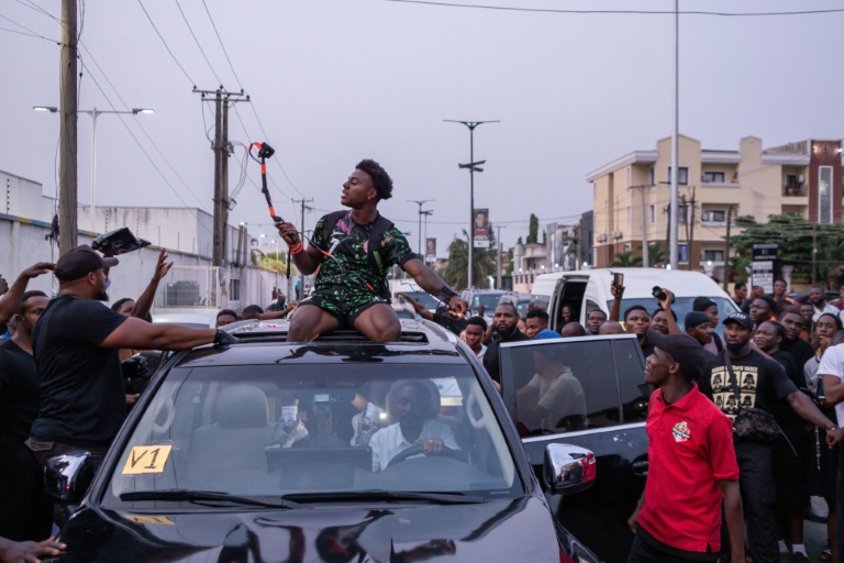 US YouTuber and online streamer IShowSpeed (C) has taken in 20 African countries during a month-long tour