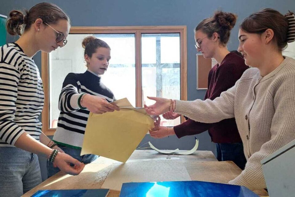 De gauche à droite : Jeanne, Ambre, Zoé et Anaïs