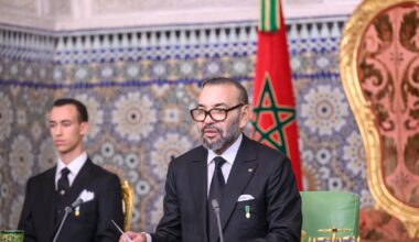 Discours du roi Mohammed VI à l'occasion du 48e anniversaire de la Marche verte, à Rabat, au Maroc, le 06 novembre 2023.