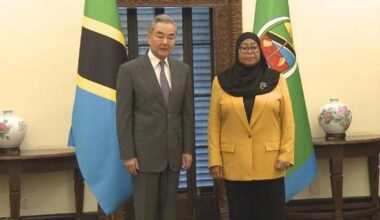 Tanzanian President Hassan meets Chinese FM Wang Yi