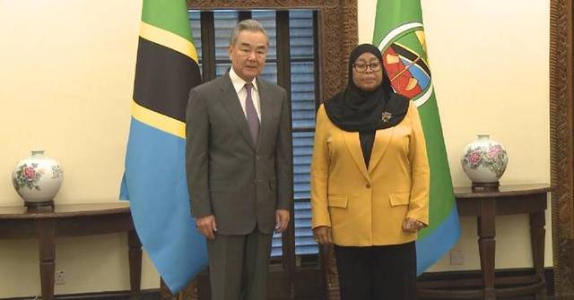 Tanzanian President Hassan meets Chinese FM Wang Yi