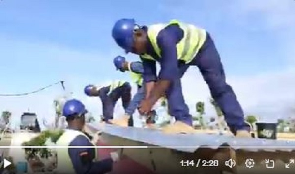 Watch how Ghanaian soldiers are transforming Jamaican cities hit by hurricane