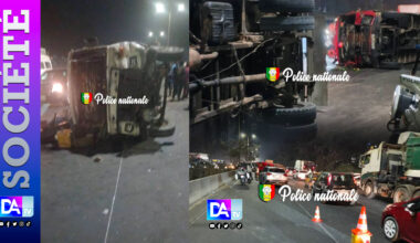 Dakar : course-poursuite sur l’autoroute entre autocars de type « Ndiaga Ndiaye » se termine par un accident et des arrestations
