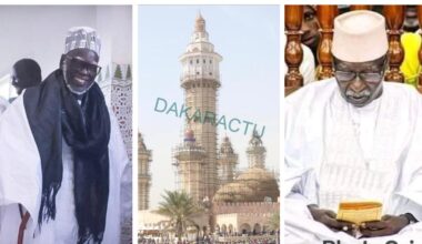 TOUBA  – Serigne Babacar Sy Mansour remet 50 millions à Serigne Mountakha en guise d’appui pour la rénovation de la Grande Mosquée