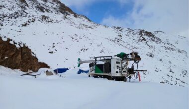 Les opérations de forage dans le Haut Atlas. Crédit : Stellar AfricaGold.
