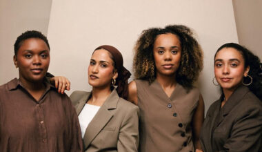 De g. à dr. : Océane Voltat, Lamia Kleiche, Thanya Ockot et Fadhila Chikh.