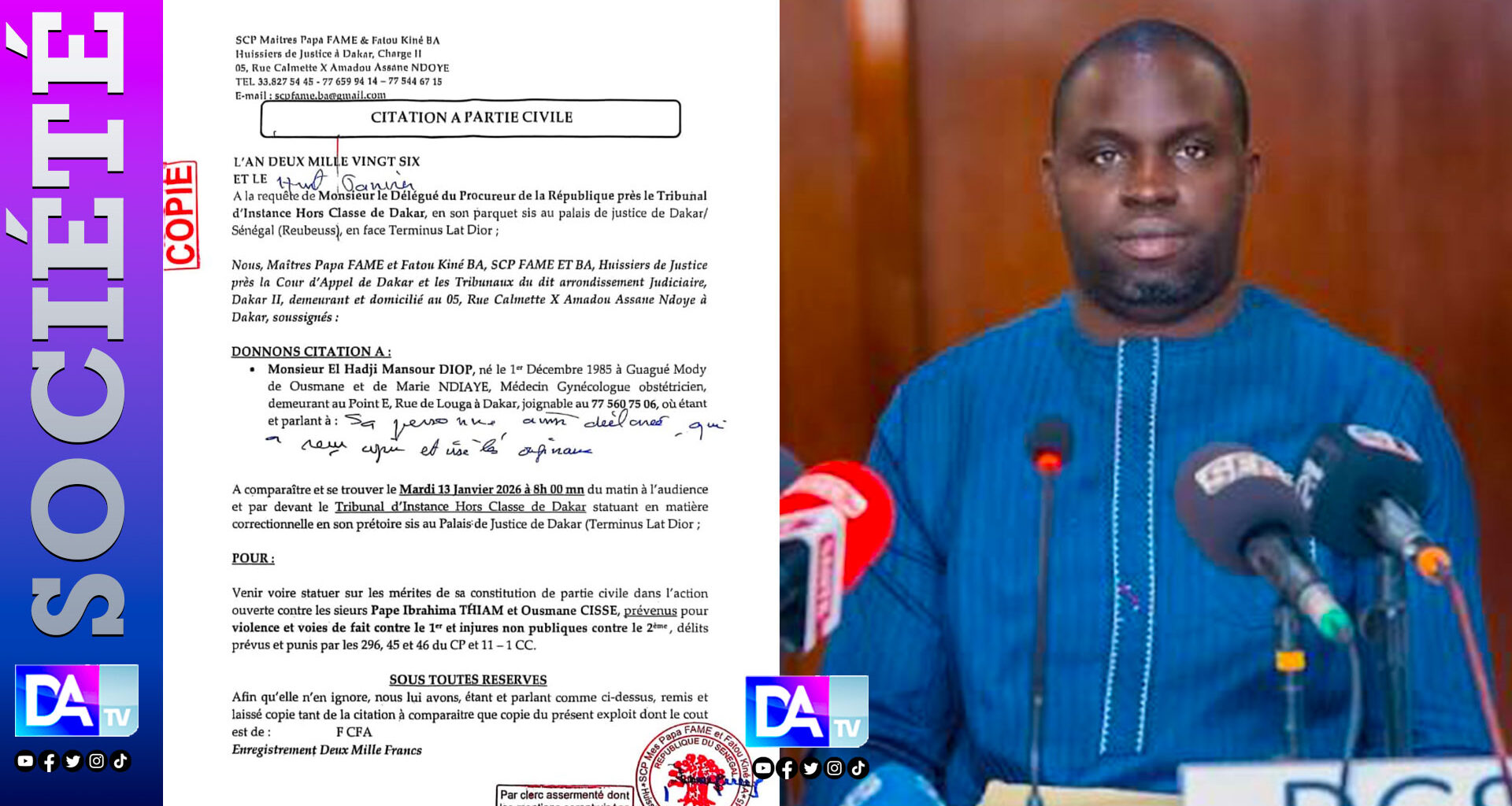 Justice : Le Directeur Général de la Santé cité dans une affaire de harcèlement