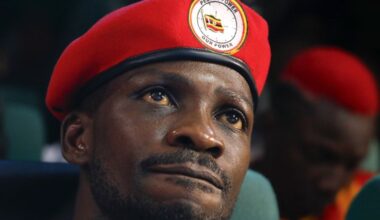 The Ugandan opposition, led by the charismatic rock-star-turned-activist Robert Kyagulanyi Ssentamu, better known by his stage name Bobi Wine.  (Photo: EPA-EFE / Dai Kurokawa)