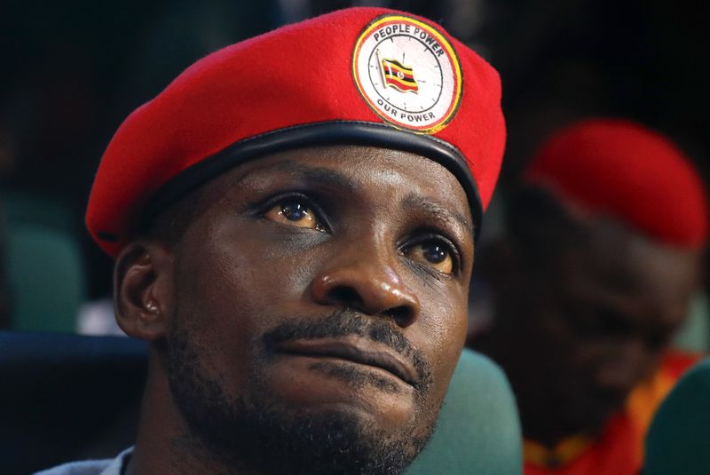The Ugandan opposition, led by the charismatic rock-star-turned-activist Robert Kyagulanyi Ssentamu, better known by his stage name Bobi Wine.  (Photo: EPA-EFE / Dai Kurokawa)