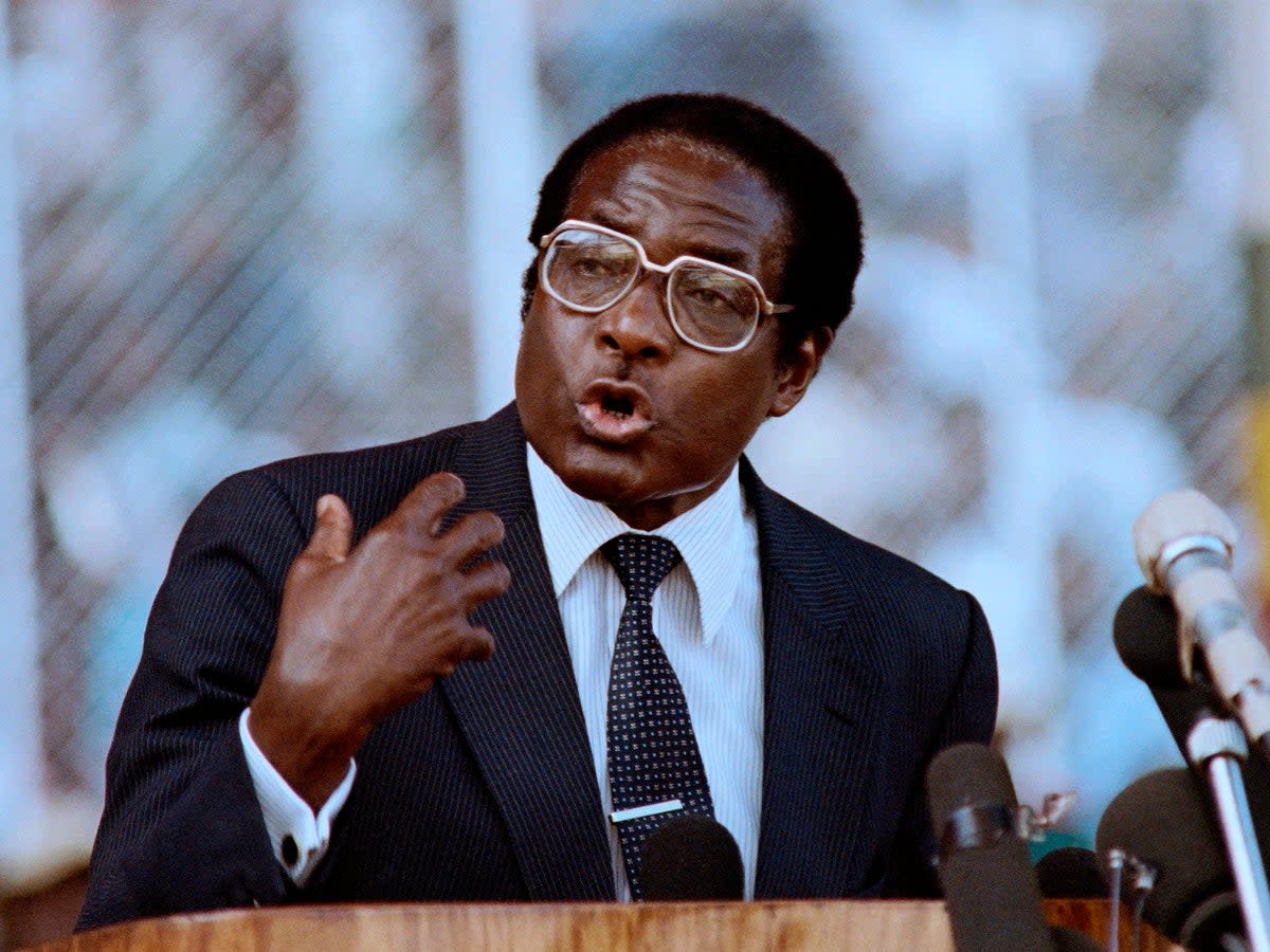 Former Zimbabwe president Robert Mugabe encouraged farm invasions (AFP/Getty)