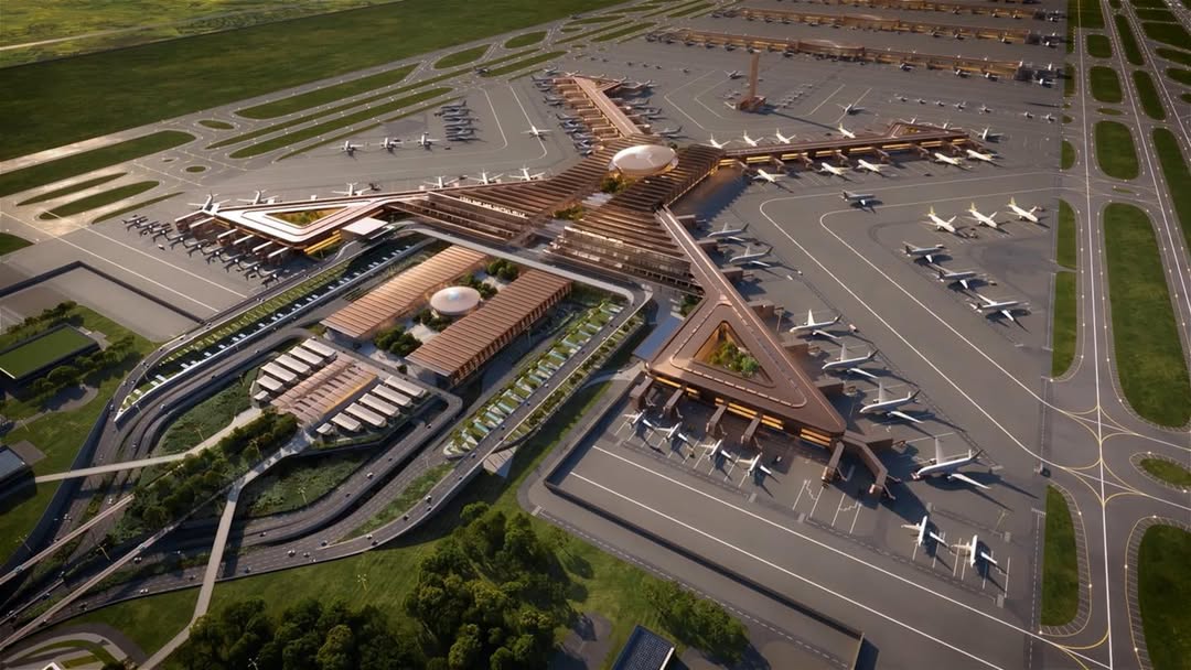 The proposed design of Bishoftu International Airport.
