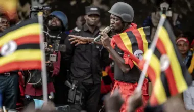 Ugandan opposition turns national flag into protest symbol