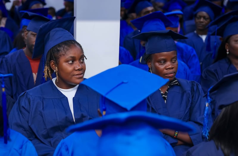 Students who completed BYU–Pathway Worldwide programs attend the completion ceremony in Lagos, Nigeria, Dec. 11, 2025.