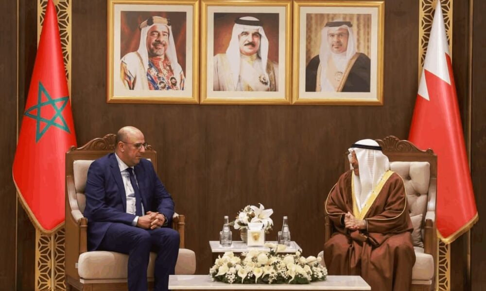 le président de la Chambre des conseillers s’entretient avec le président du Conseil consultatif bahreïni