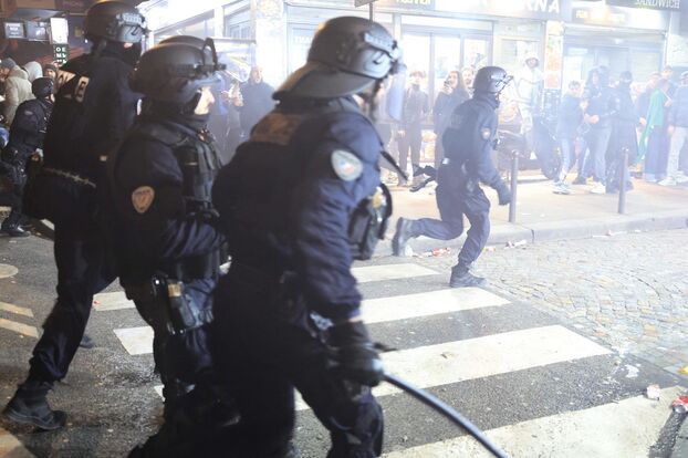 L'ambiance s'est tendue juste après la fin du match. LP/Arnaud Dumontier