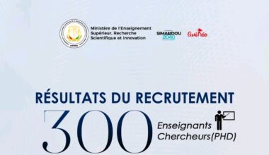 Liste des 300 admis au concours de recrutement d’enseignants-chercheurs titulaires de PhD