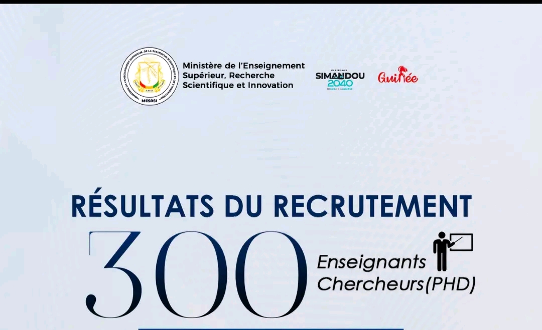 Liste des 300 admis au concours de recrutement d’enseignants-chercheurs titulaires de PhD