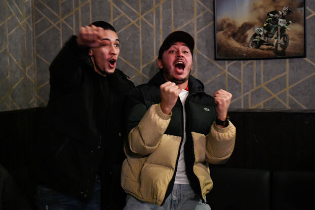 Bezons, le 14 janvier. La joie des supporters.  Ewen Gavet/Icon Sport