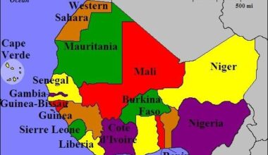 Map of West African Countries