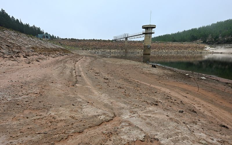 On 13 January 2026 there were only 10 days of drinking water for Knysna left from the Akkerkloof Dam. (Photo: Mark Taylor)
