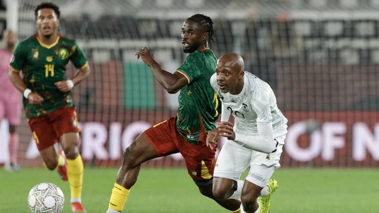 CAN 2025. Le joueur du FC Lorient Darlin Yongwa sort sur blessure avec le Cameroun contre l’Afrique du Sud