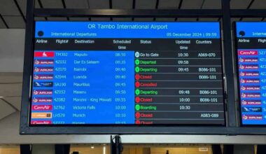 One sick call sparks chaos at OR Tambo