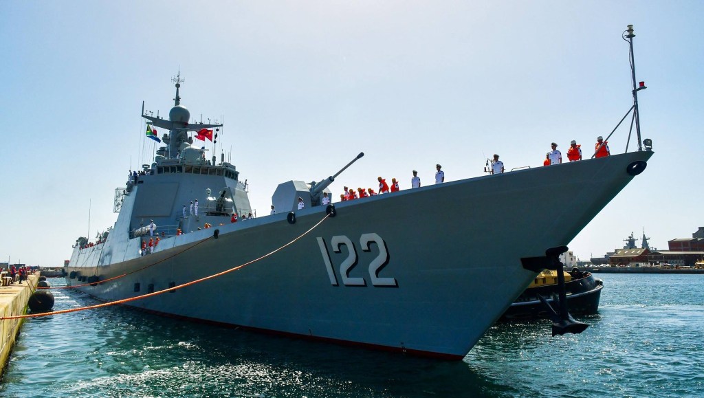 Chinese and Iranian warships have arrived in Cape Town’s Simon’s Town naval base for the Will for Peace naval exercise.