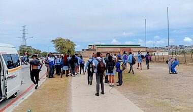 Metro police in Nelson Mandela Bay on Friday arrested a taxi driver transporting 40 passengers — most of them schoolchildren. (Photo: Supplied / Nelson Mandela Bay Municipality)