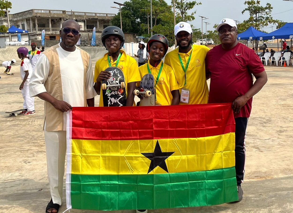 Ghana debuts at International Francophonie Skate Youth Championship 