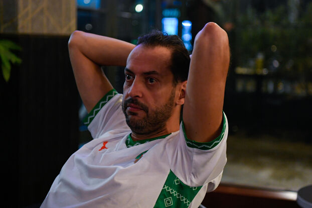 Bezons, le 14 janvier. L'inquiétude a gagné les fans du Maroc au fil des minutes. Ewen Gavet/Icon Sport