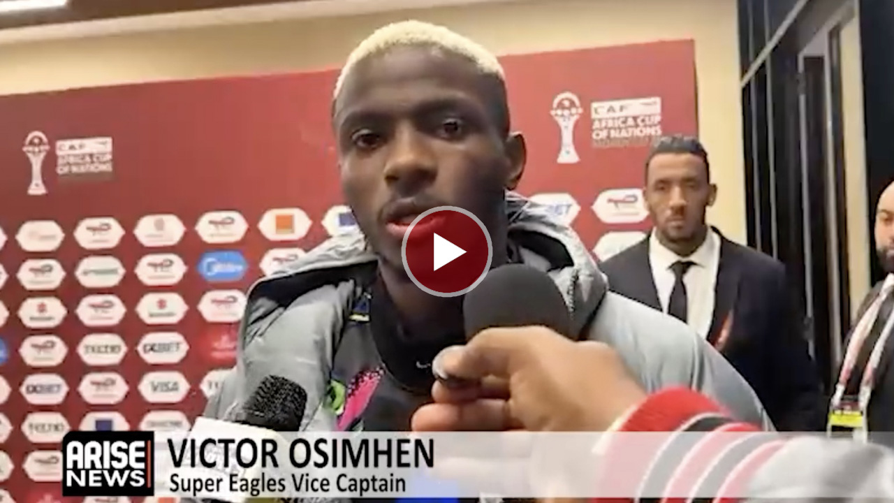 Osimhen Shrugs Off Pressure Ahead Of Nigeria-Morocco AFCON Semi-Final – Arise News