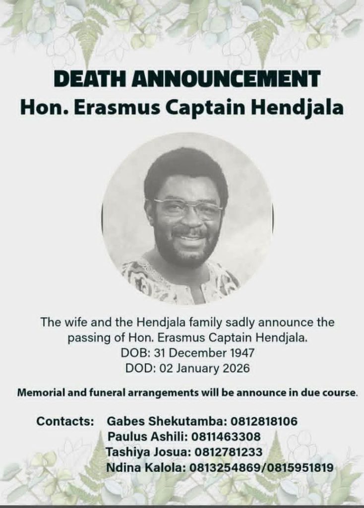 Former Swapo and RDP member Erasmus Hendjala dies aged 78 - News