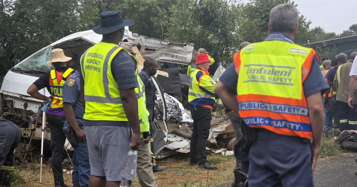 Scholar transport driver arrested after Vanderbijlpark crash kills 12 pupils