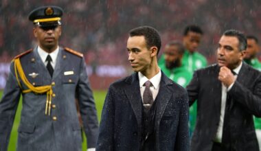 Le prince Hassan lors d'un match du Maroc à la Coupe d'Afrique des nations, le 21 décembre 2025.